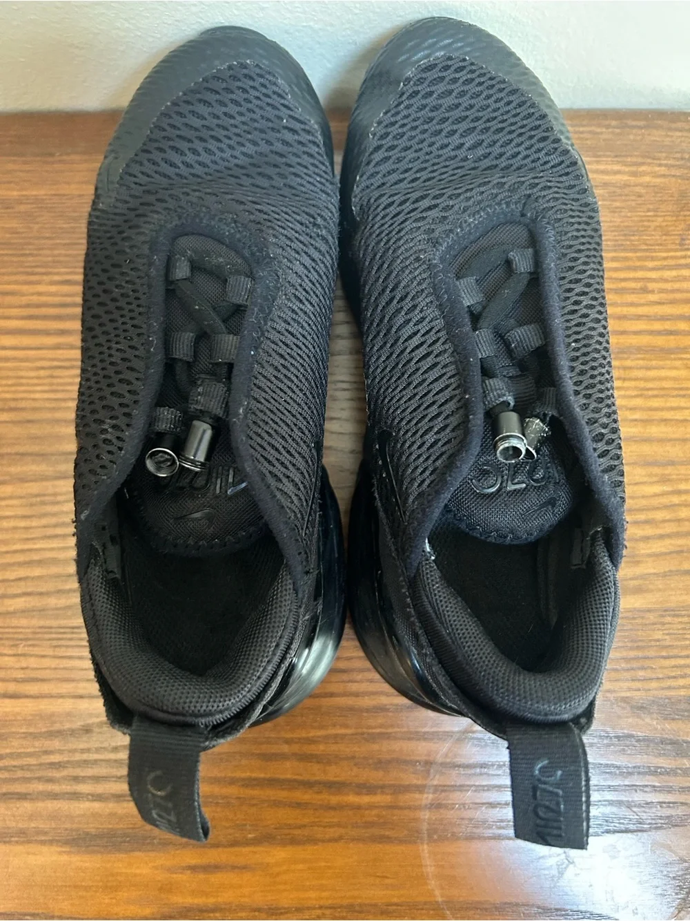 Nike Air Max 270 Black Mesh Slip-On Sneakers (Little Kid 13C)